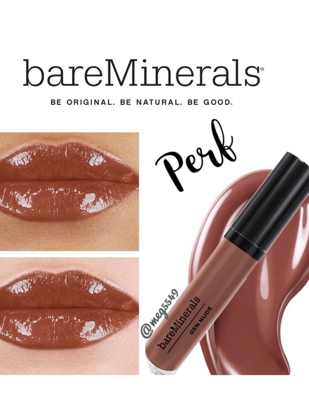 💕⚡️Bareminerals Perf Gen Nude Patent Lip Lacquer